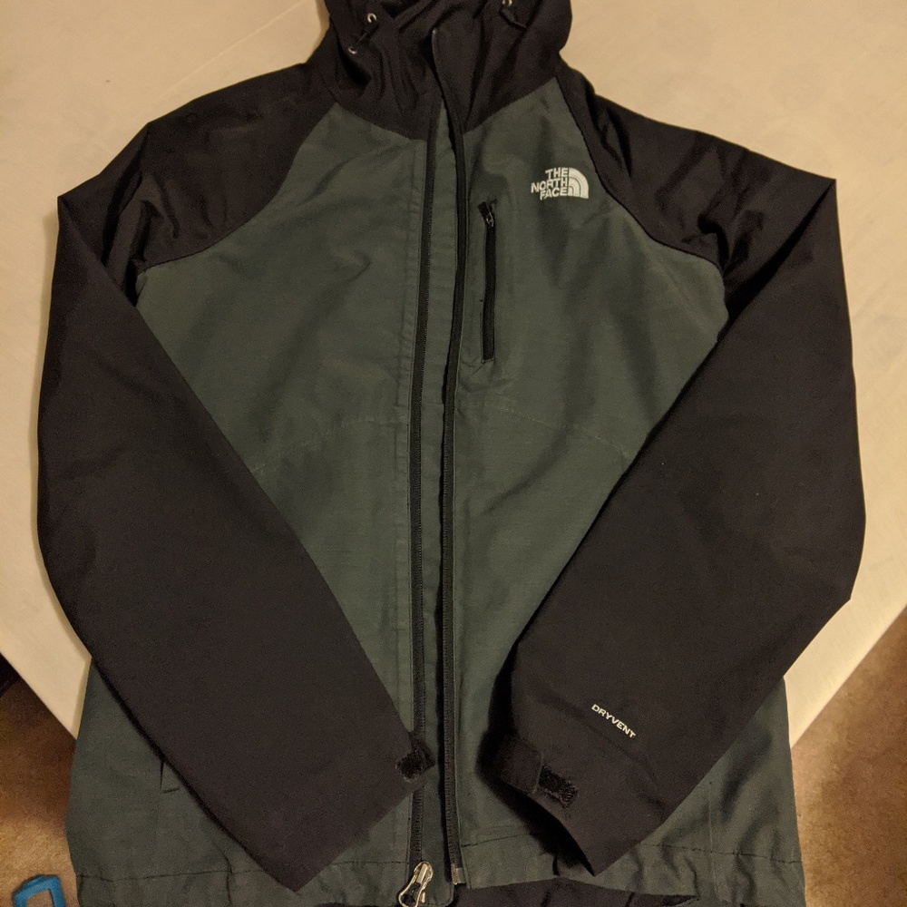 North Face Arrowood Rain Jacket - Black/Gray, XS